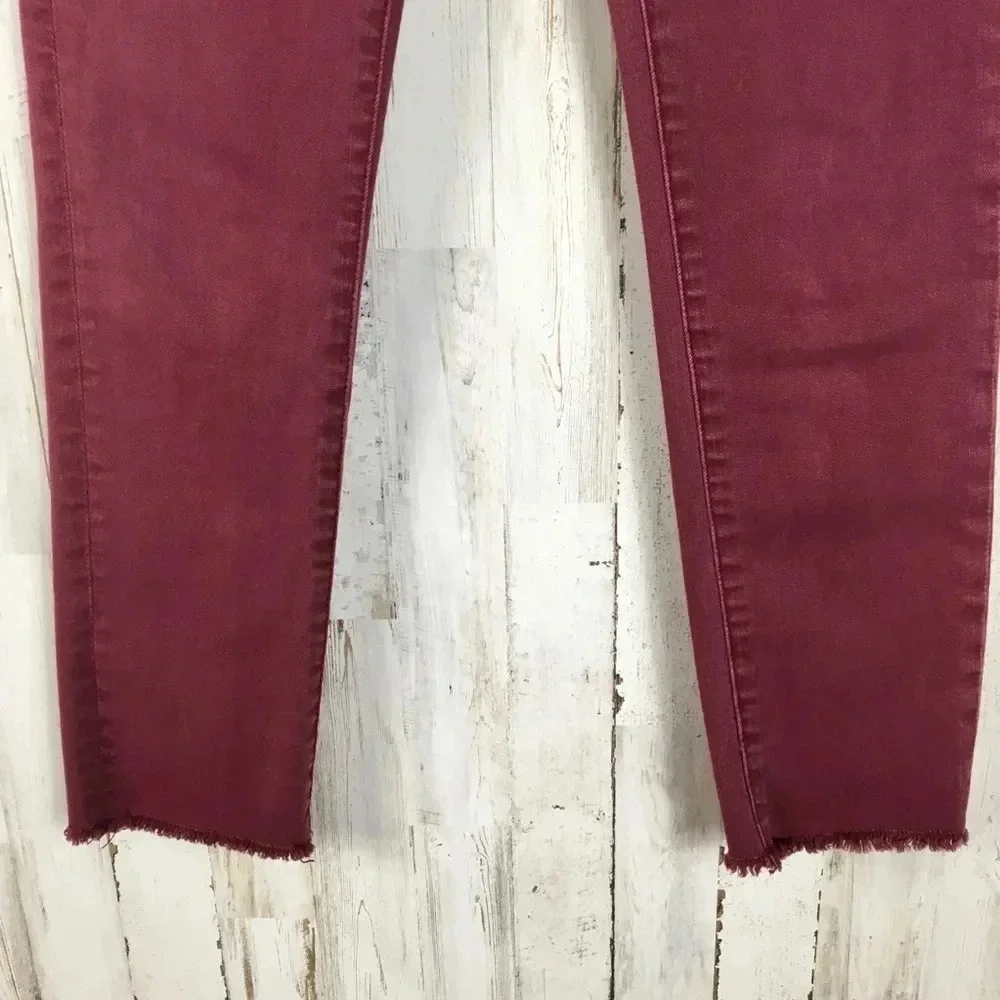 American Eagle AE Jegging Crop Jeans Denim Red 2